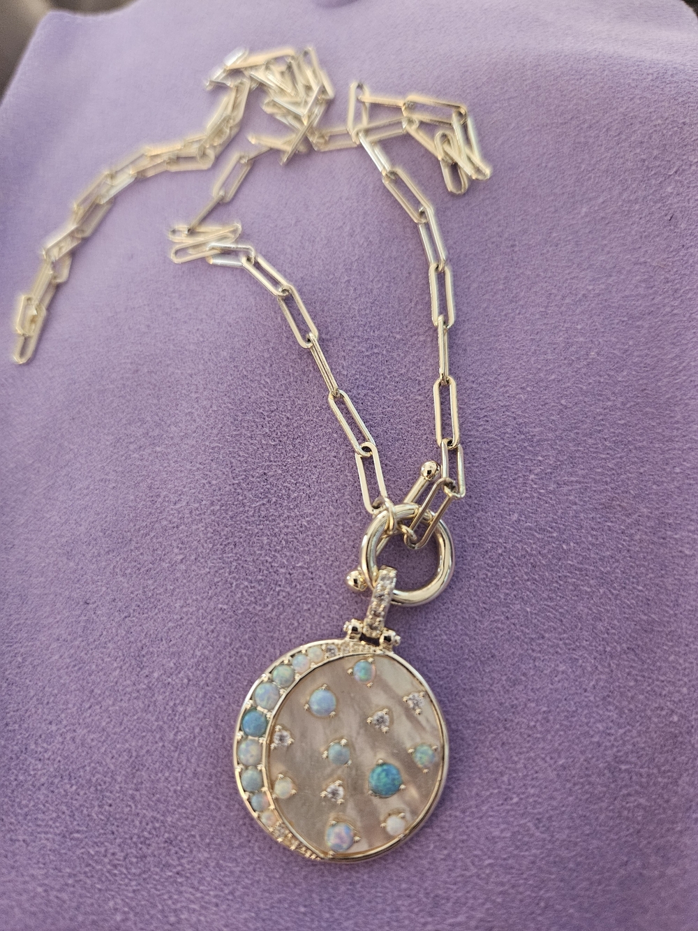Melinda Maria Sweet Dreams Blue Ombre Pendant Necklace
